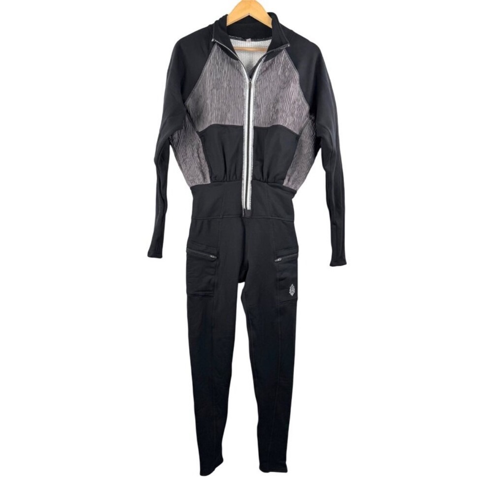 FP Movement by Free People Black Jumpsuit with Gray Panel - Picture 5 of 6